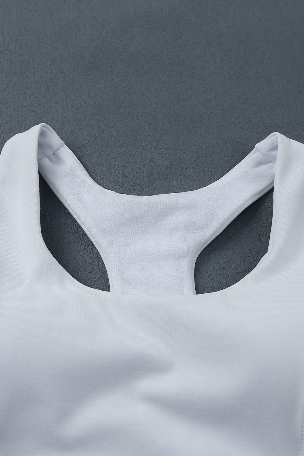 White Athletic Push Up Sports Bra